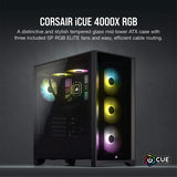 Corsair Boitier iCUE 4000X RGB Ref: CC-9011204-WW Noir