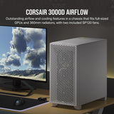 Corsair Boitier 3000D Airflow Mid-Tower Ref: CC-9011252-WW Blanc