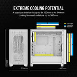 Corsair Boitier 3000D Airflow Mid-Tower Ref: CC-9011252-WW Blanc