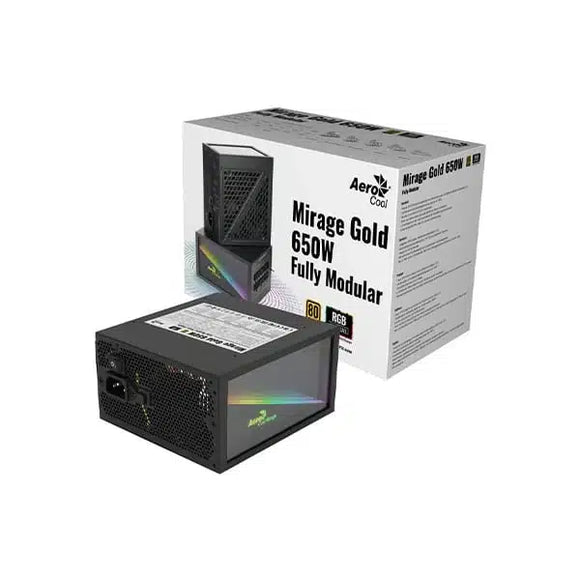 Aerocool Mirage Gold 650W Gold RGB Full Modulaire