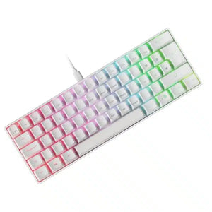 Clavier Gamer Mars Gaming MKMINIWBFR (Blanc) - Blue Switch