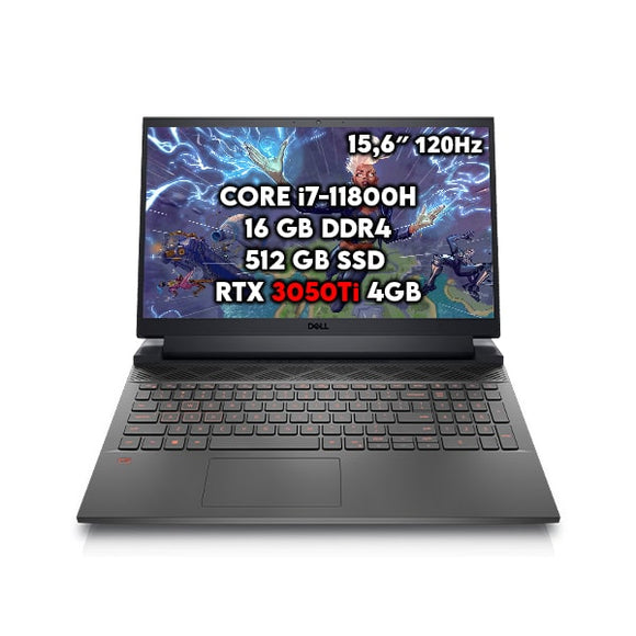 Dell G15 5511 - Core™ i7 11th, RTX 3050Ti, 16GB, 512GB