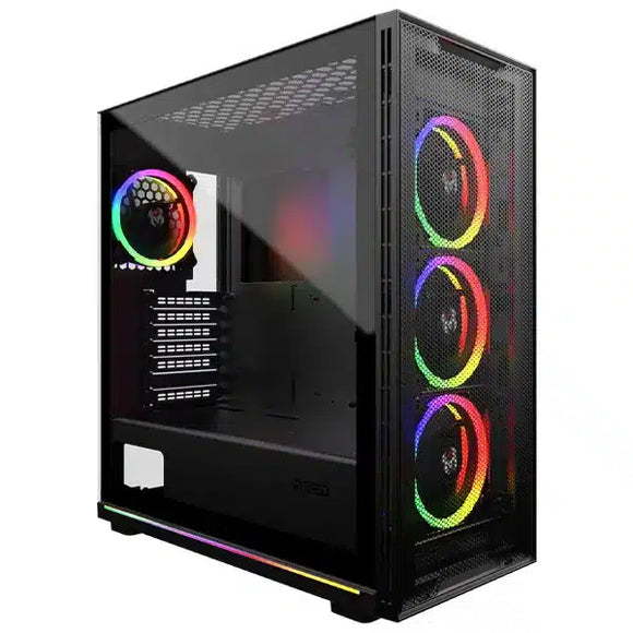 BOITIER PC GAMER M.RED DESTROYER RAINBOW ARGB NOIR