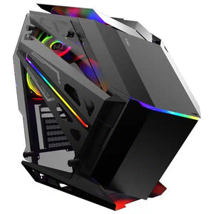 BOITIER PC GAMER M.RED STEALTH FIGHTER NOIR