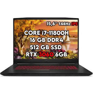 MSI GF66 KATANA 11UE - Core™ i7 11th, RTX 3060, 16GB, 512GB